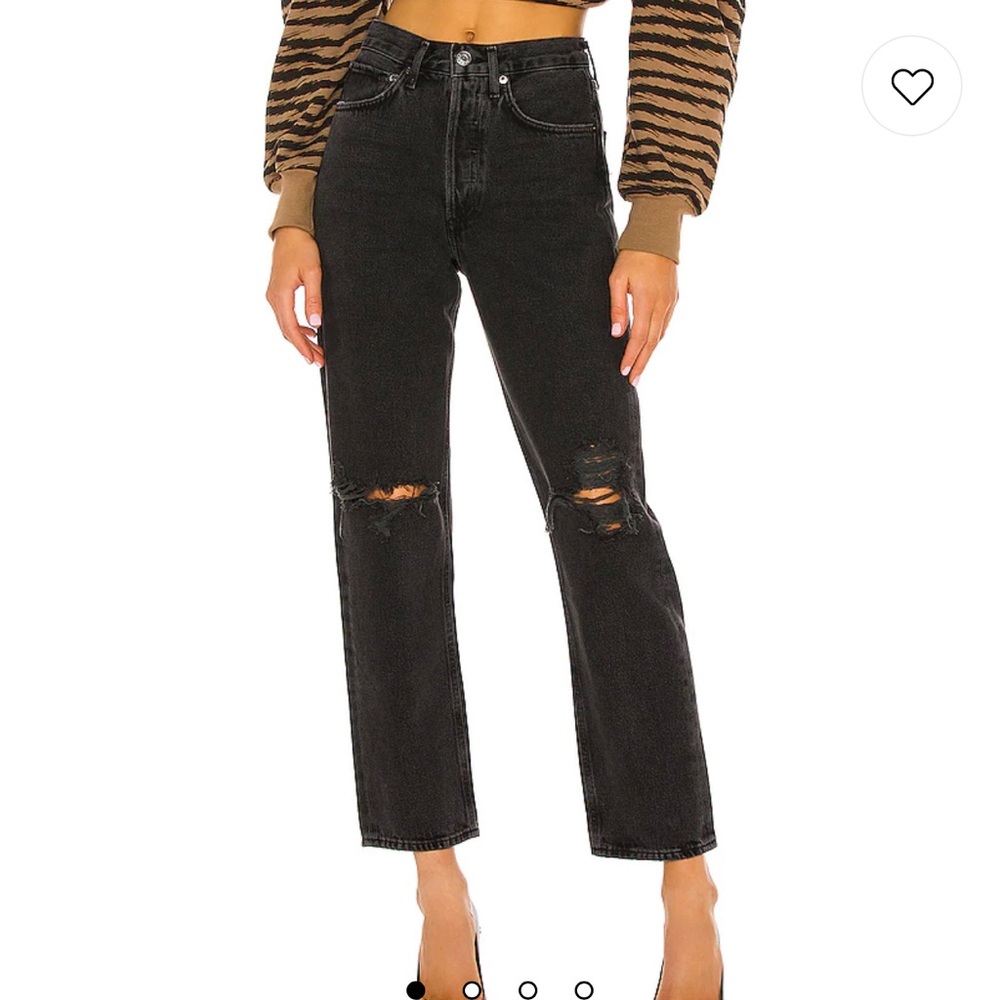 Agolde size 24 button 90s mid rise loose